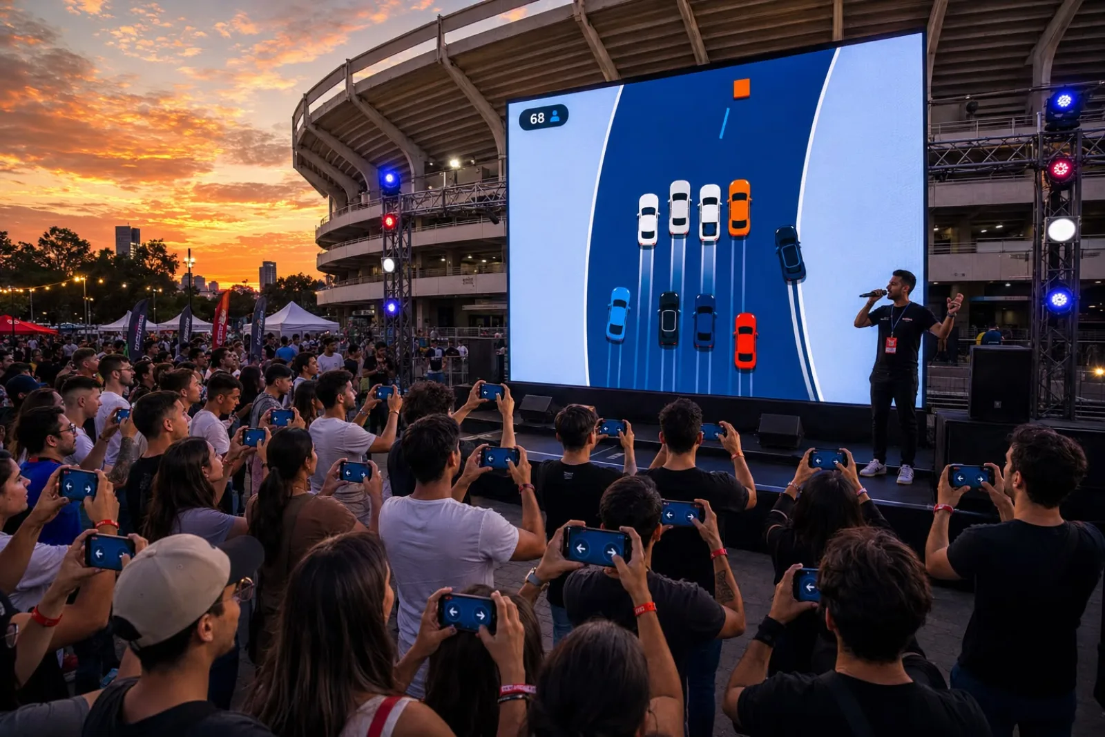 Crashout in action at an event
